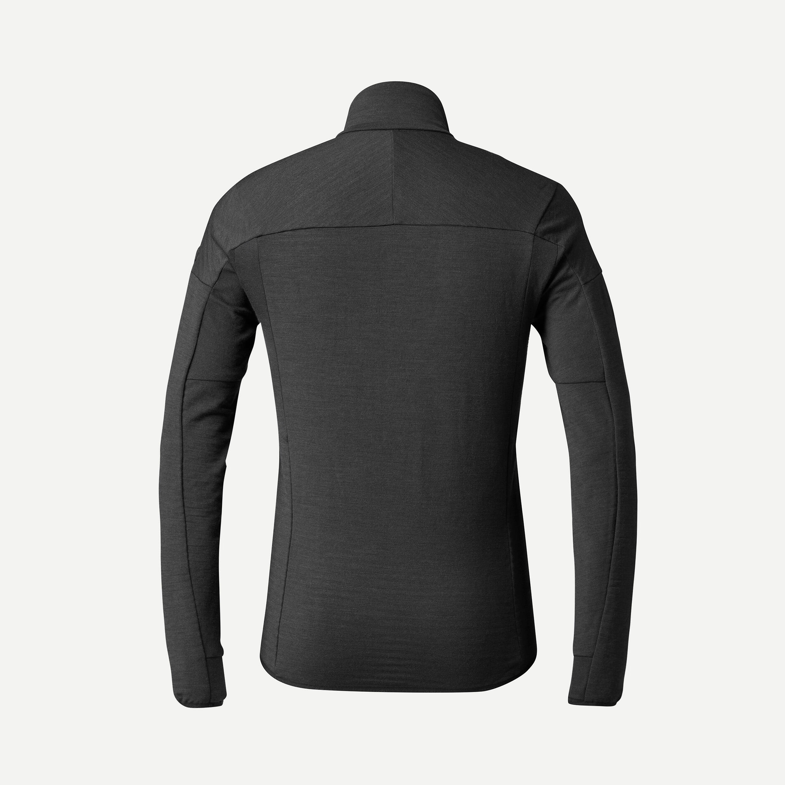 Sous veste de trek manches longues en laine merinos Homme MT900 FORCLAZ Decathlon