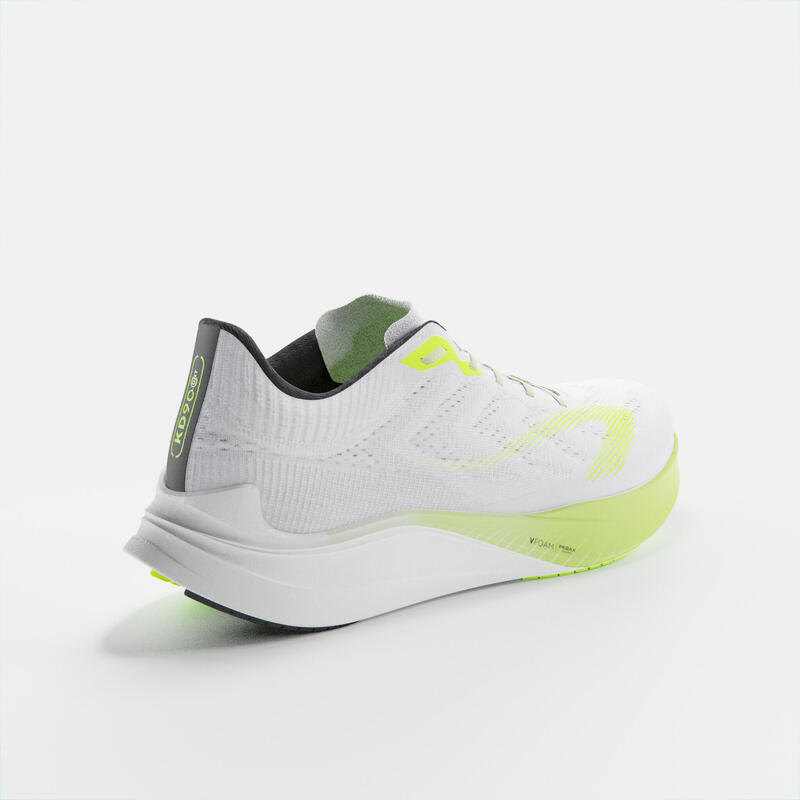 CHAUSSURE DE RUNNING HOMME KIPRUN KD900 LIGHT BLANC JAUNE