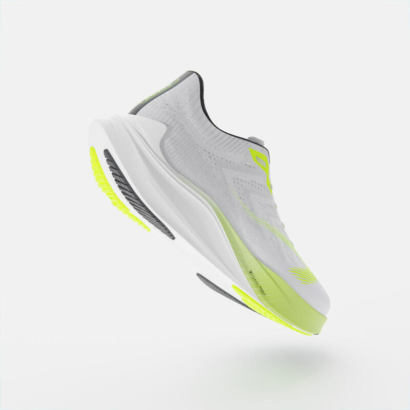 CHAUSSURE DE RUNNING HOMME KIPRUN KD900 LIGHT BLANC JAUNE