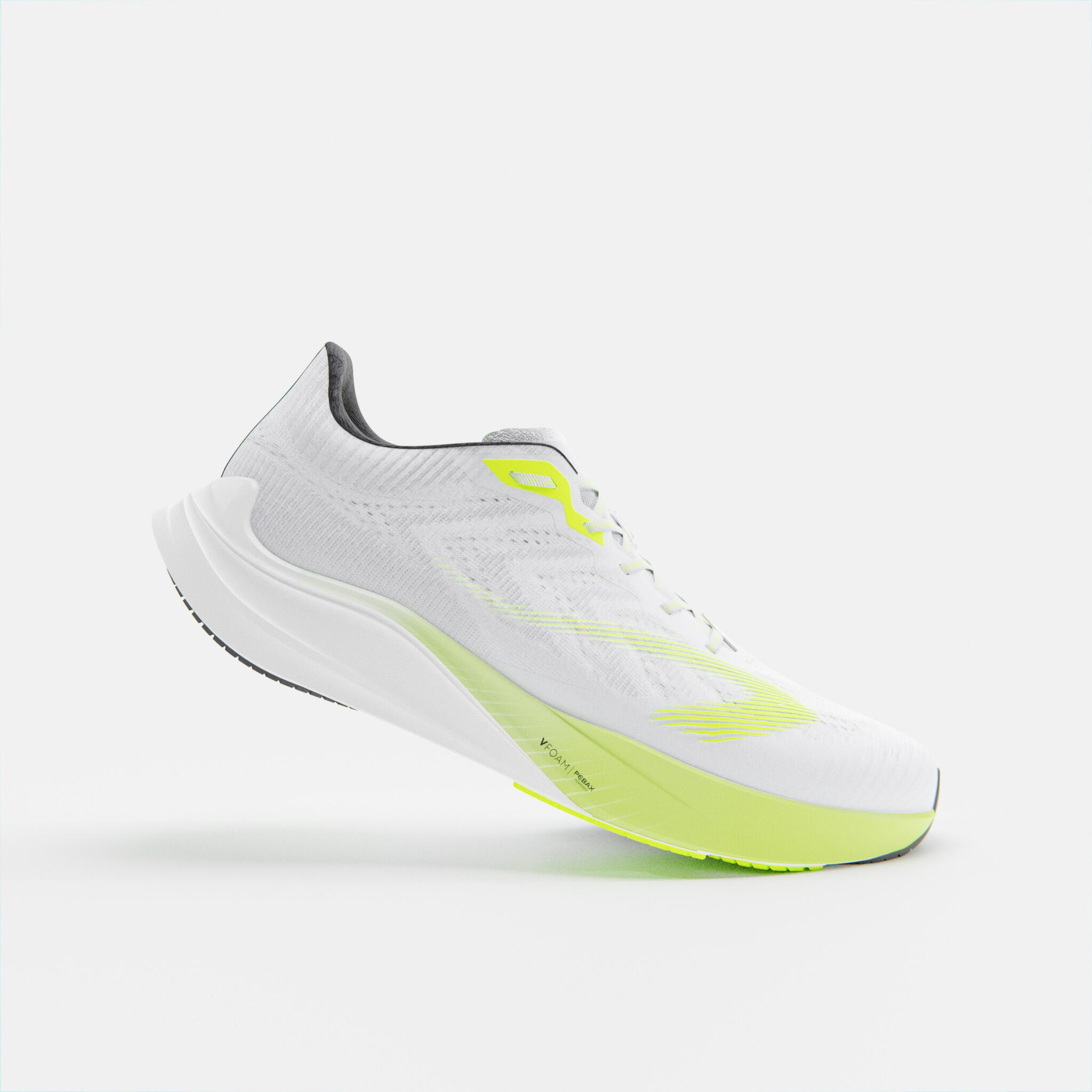 Kiprun - Chaussure De Running Homme Kiprun Kd900 Light Blanc Jaune - Chaussures De Sport - Running Trail Athletisme - Blanc-jaune-vert - 45 - Decathlon