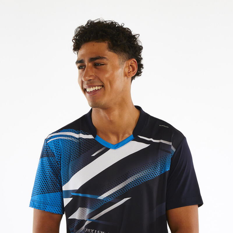 Camiseta de tenis de mesa TTP560 Hombre azul