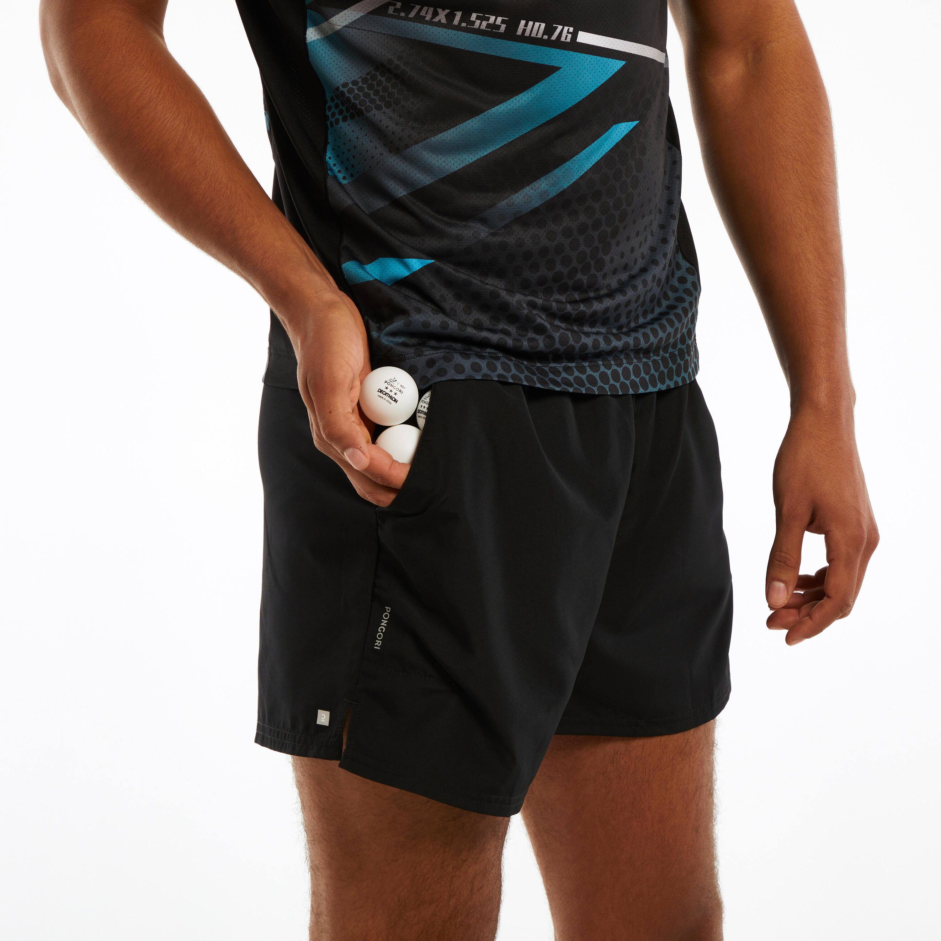 Unisex Table Tennis Shorts TTSH500 - Black 4/9