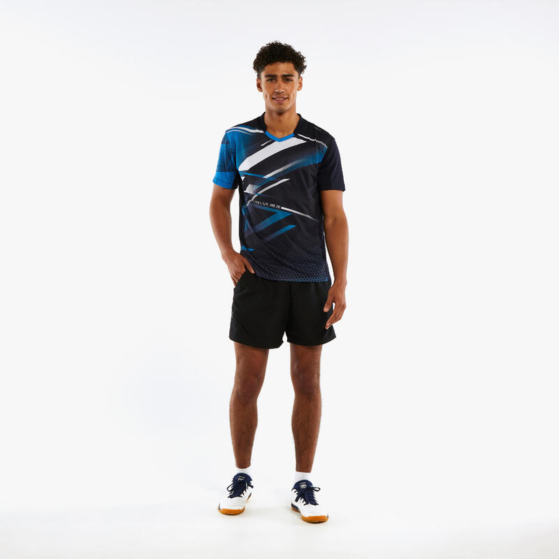 T-shirt de tennis de table TTP560 Homme bleu