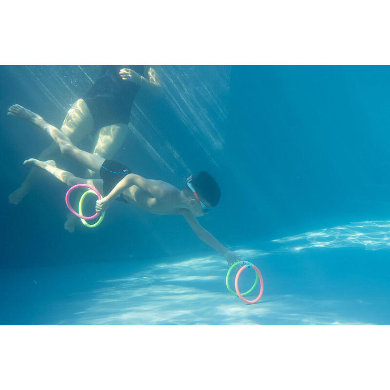 4 kroužky na potápění pestrobarevné