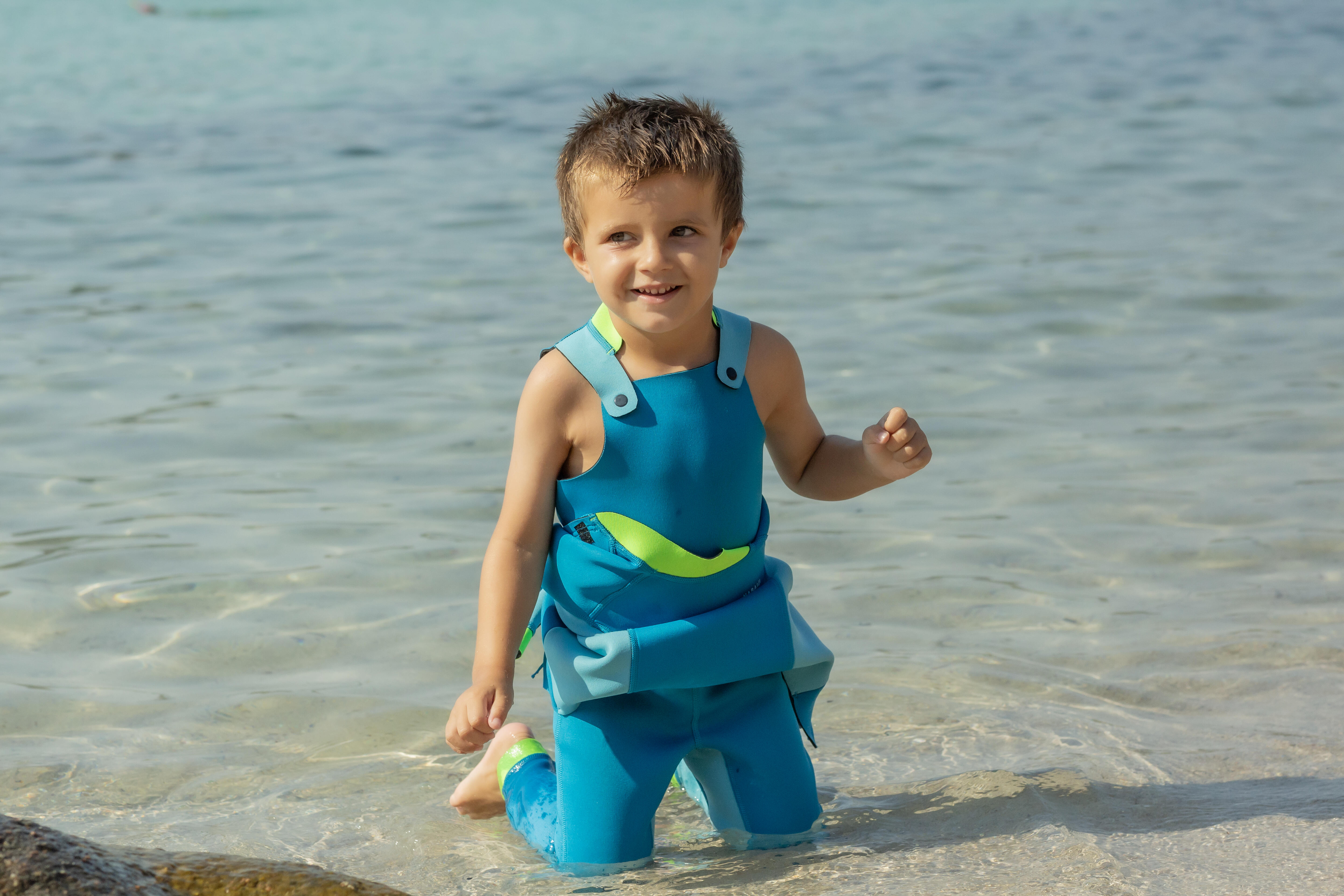 Neopreno Bebe Ninos 12m 5A 2 mm azul Decathlon