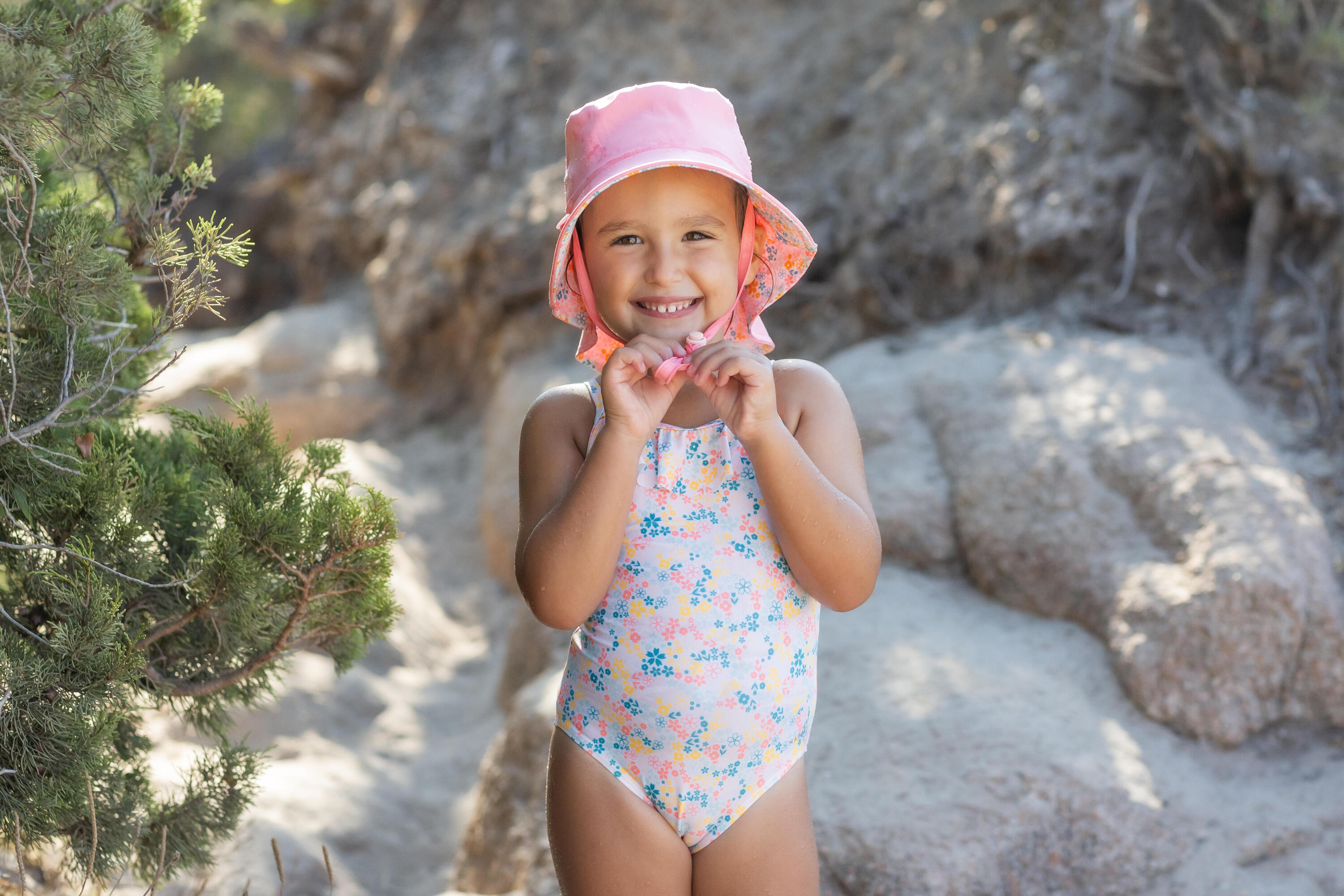 Costume intero baby/bambina MADINA FRILY ALL DAISY volant 11/13