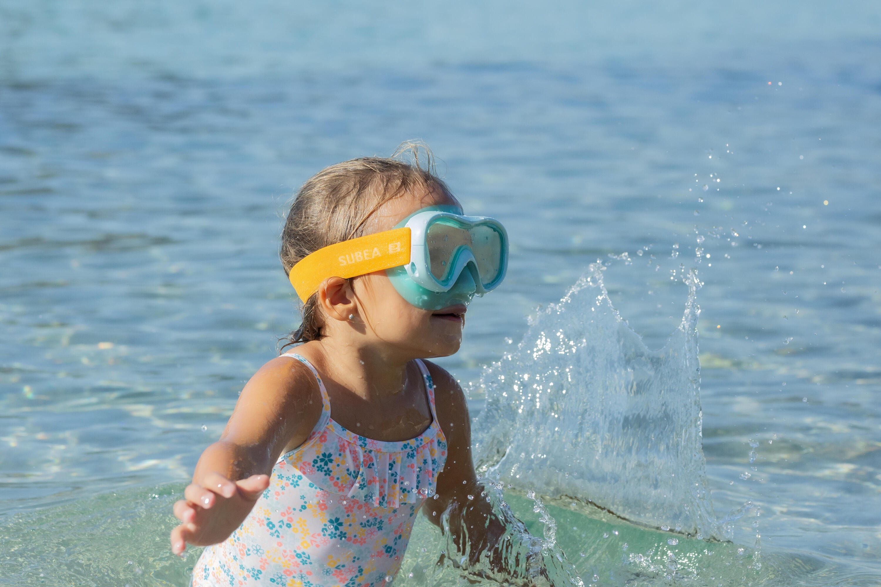 Traje de baño de natación con estampado y olanes para bebé y niña 16/16