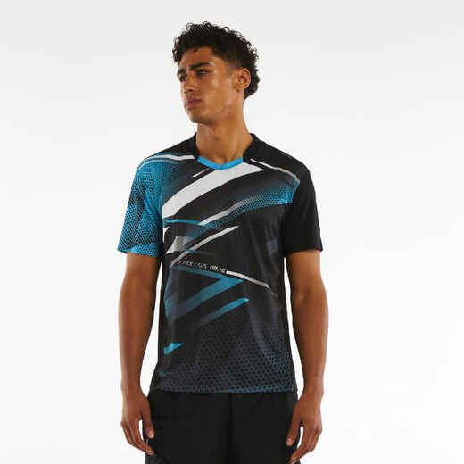 
      Pánske tričko TTP560 na stolný tenis čierno-modré
  