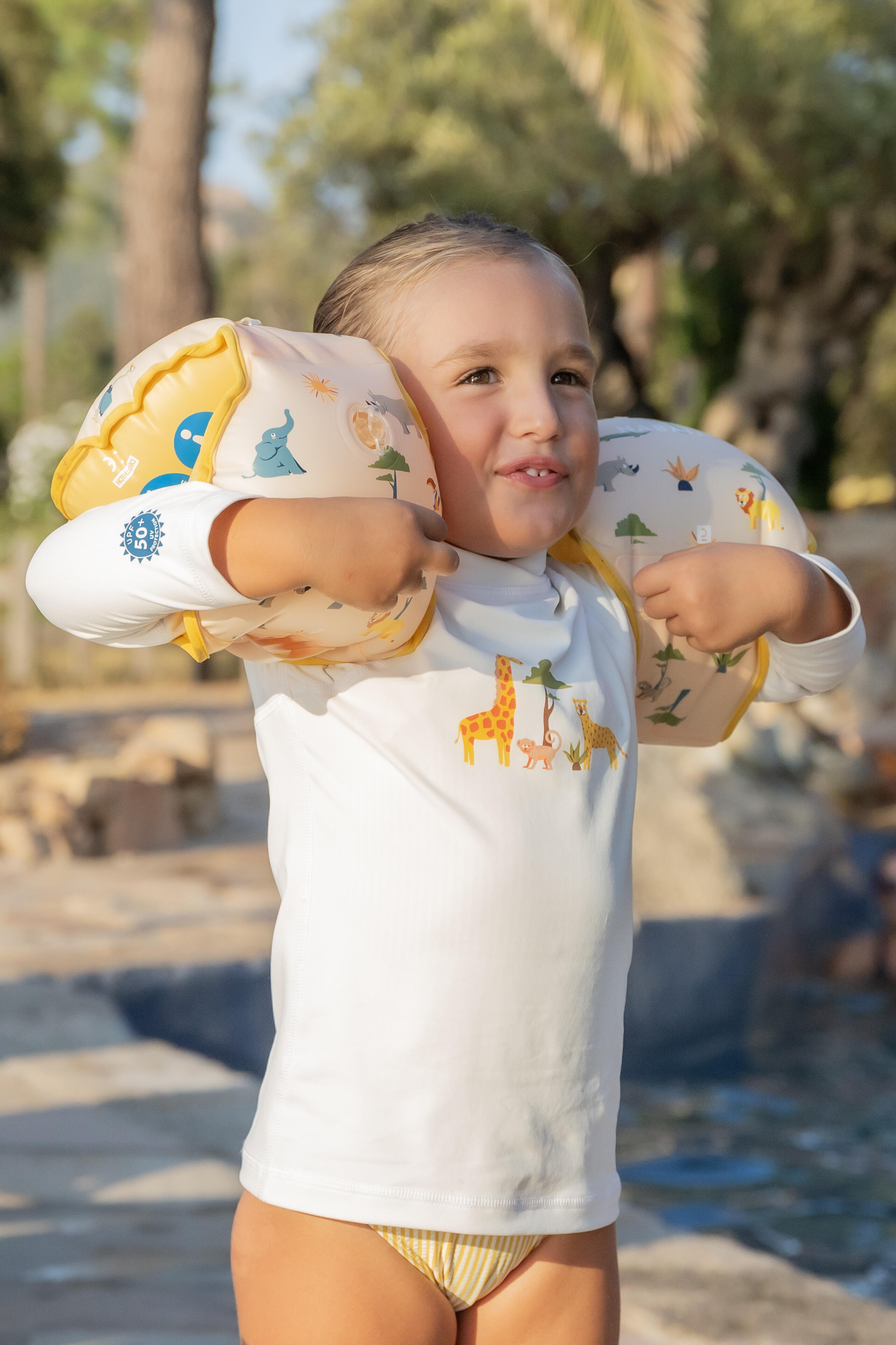 Braccioli-cintura piscina bambini TISWIM SAVANA beige 13/17