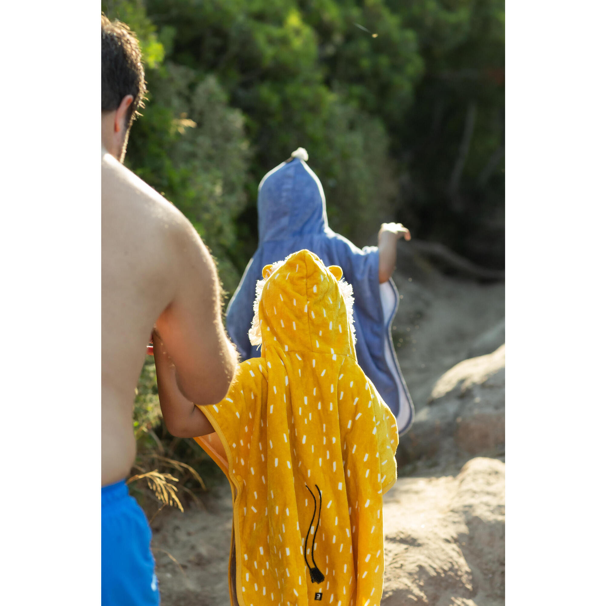 Poncho da bagno in cotone per bambini - Leone