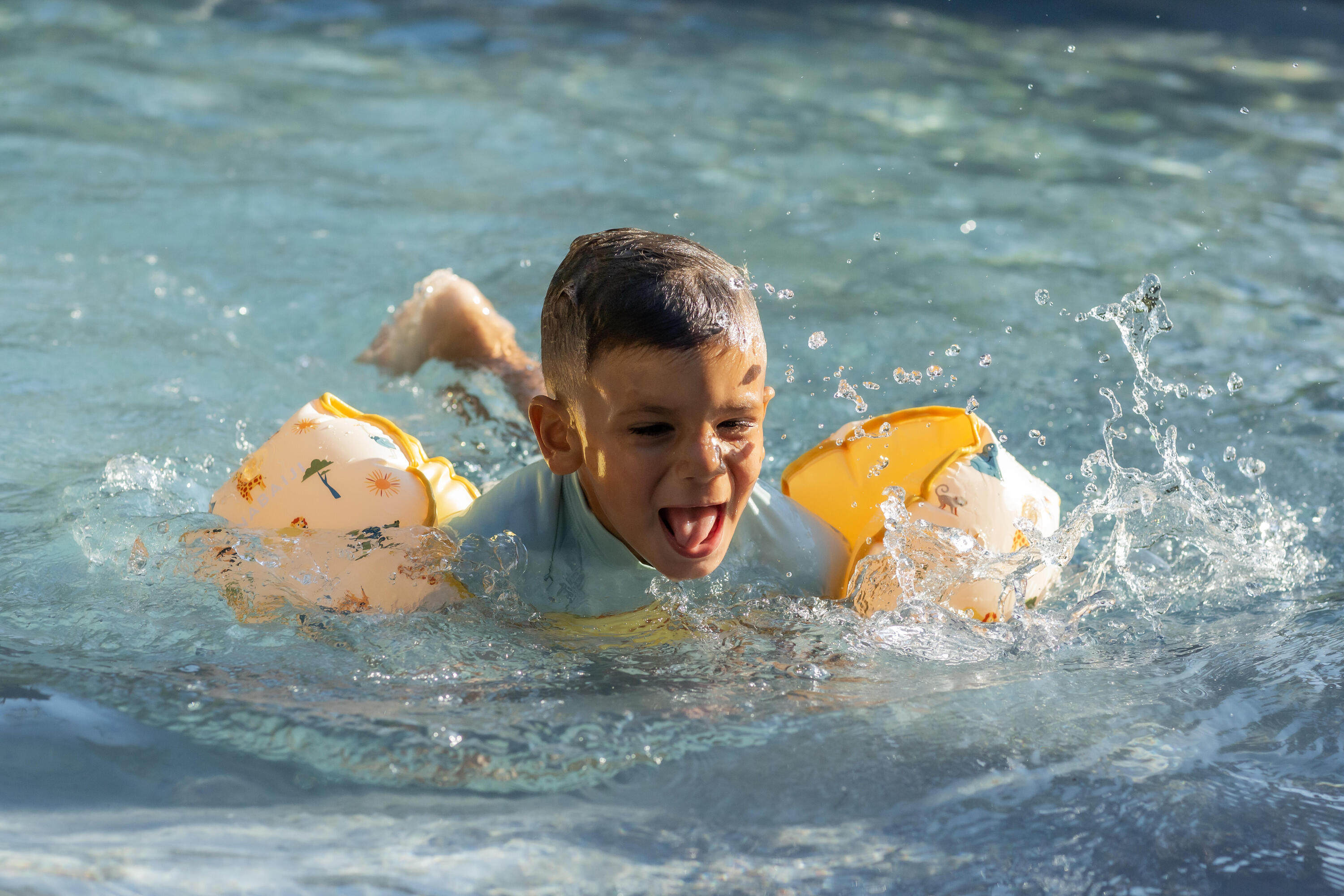 Braccioli-cintura piscina bambini TISWIM SAVANA beige 17/17