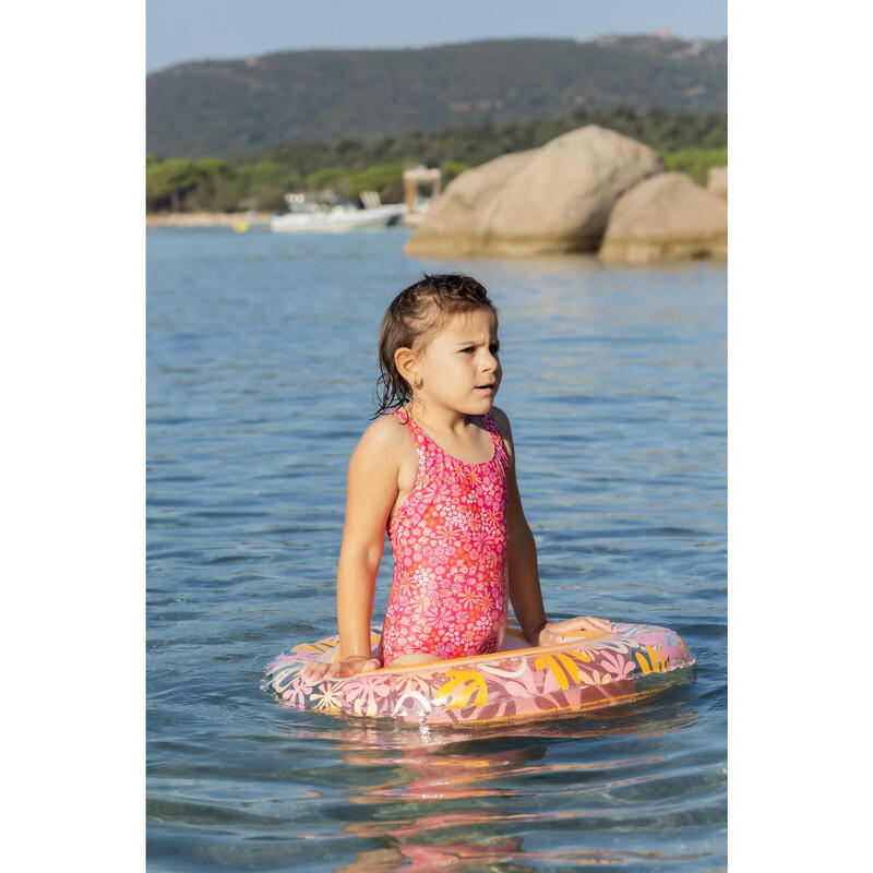 Schwimmring Kinder aufblasbar 65 cm - rosa Algen 