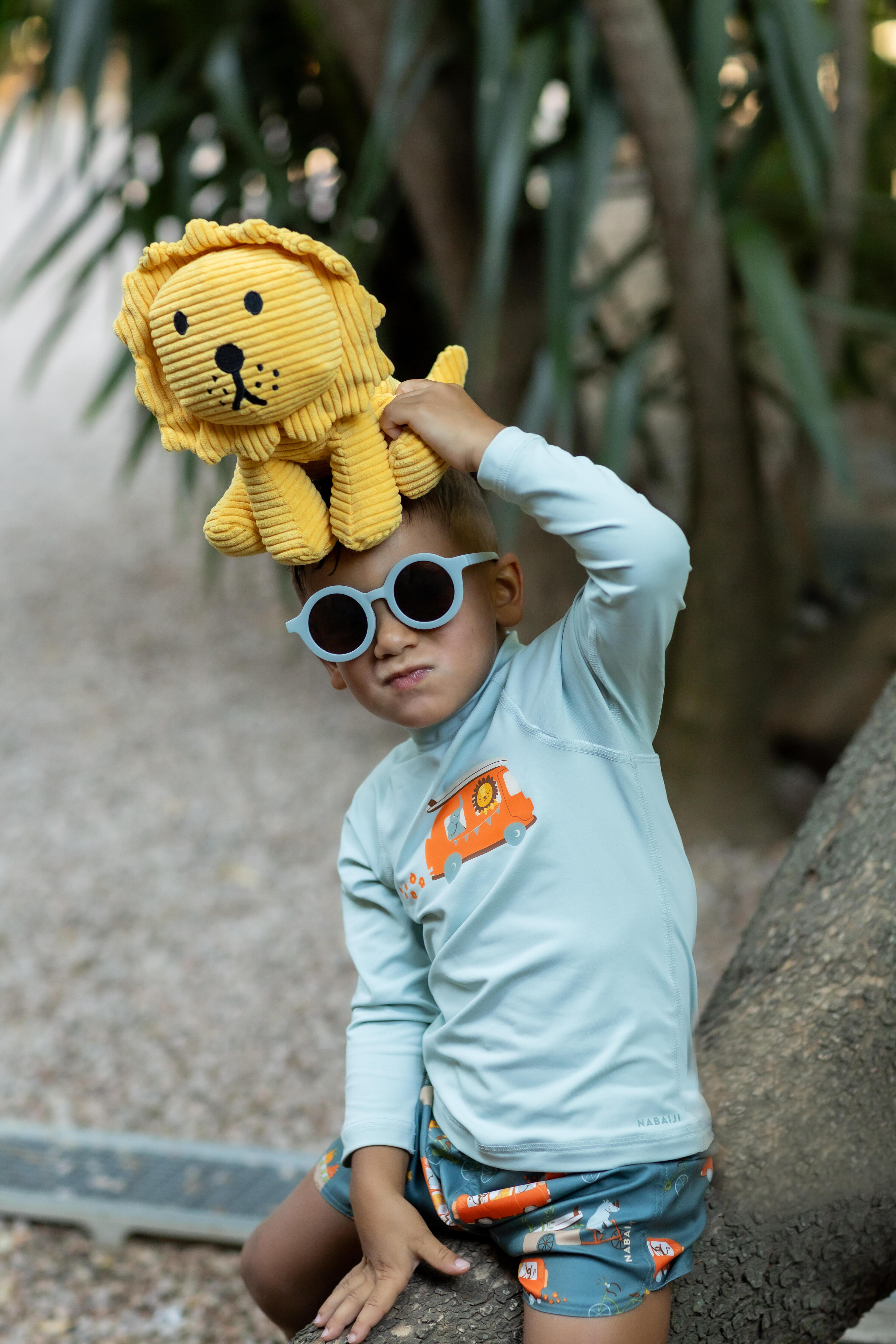 Short De Bain Bébé / Enfant Vert foncé Imprimé Van 6/7