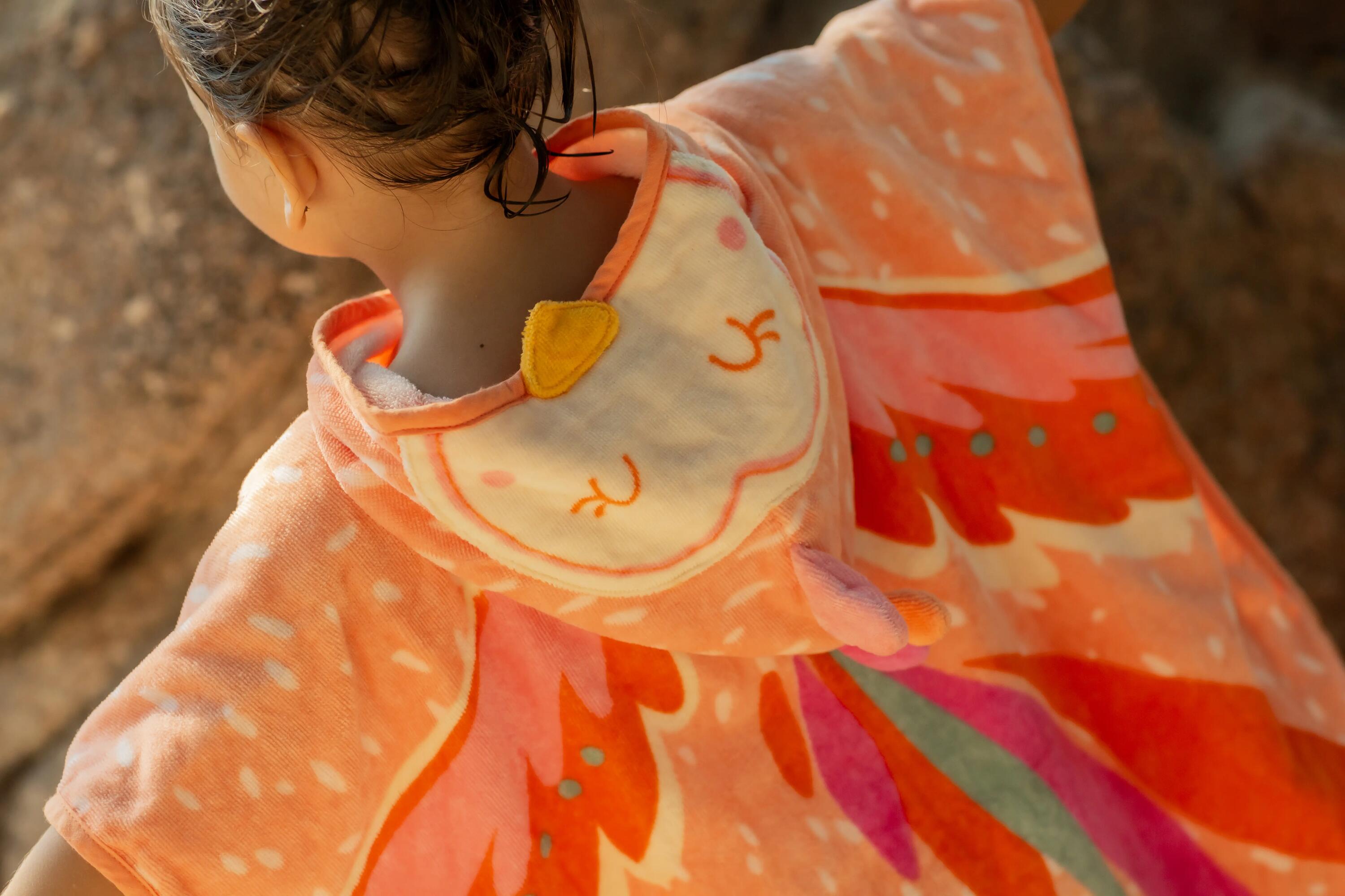 Baby cotton changing poncho - Parrot 12/15
