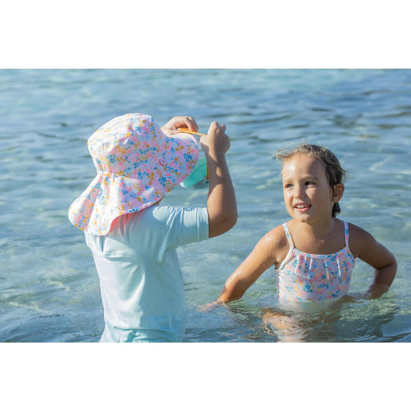 Maglia anti-UV baby azzurra