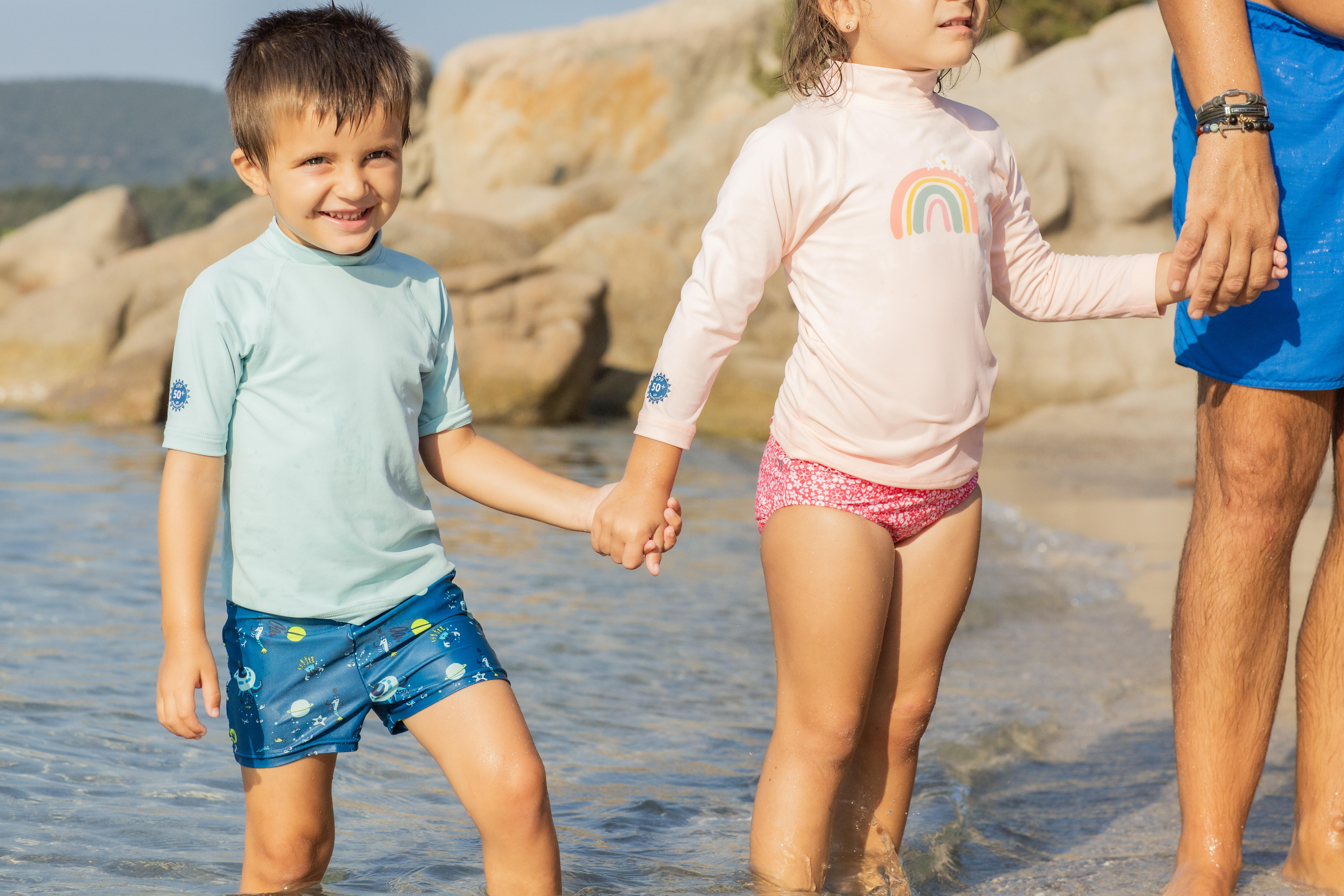Babies’ Short-Sleeved Rash Guard Age 12 months-5 years - NABAIJI