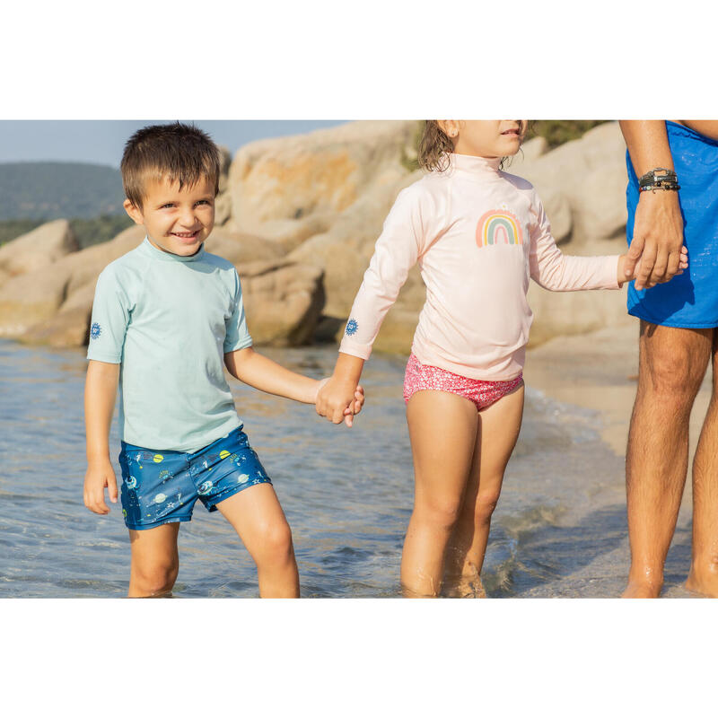 Yıkanabilir Bebek Bezi/Boxer Mayo - Mavi - Desenli