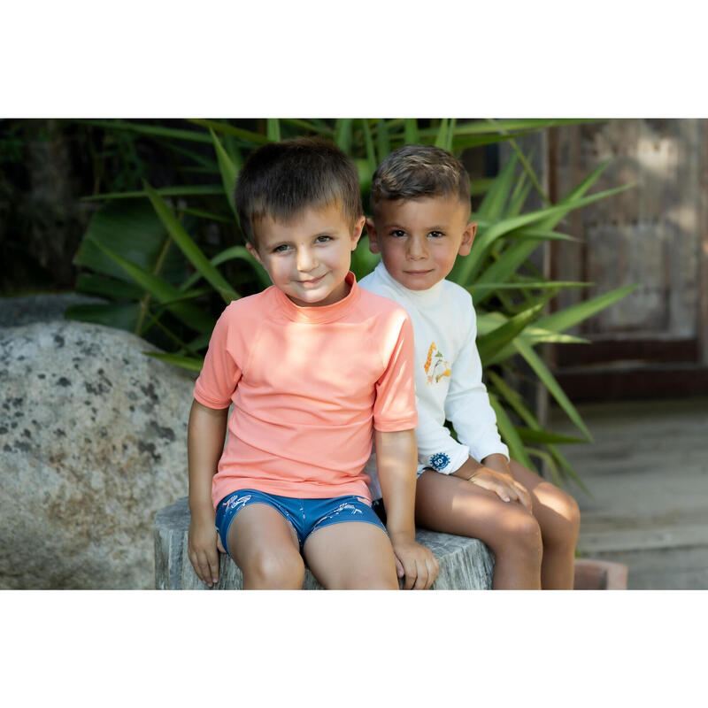 Tricou anti-UV, UPF50+, UV>95% Corai Bebe