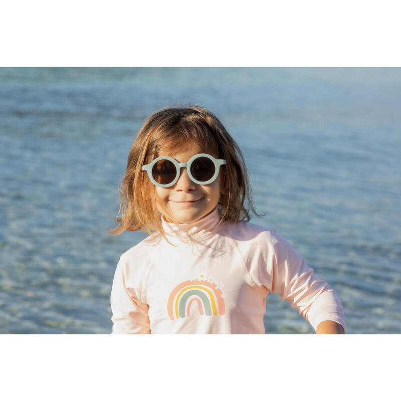 UV-Shirt langarm Baby - Regenbogen 