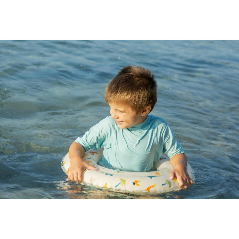 Kisgyerek póló úszáshoz, rövid ujjú, UV-szűrő 