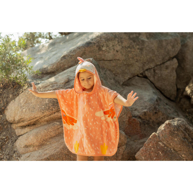 Poncho de baie bumbac Imprimeu papagal Bebe/Copii