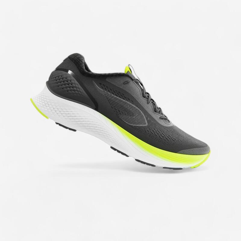 CHAUSSURE DE RUNNING HOMME KIPRUN KS500 2 NOIR JAUNE