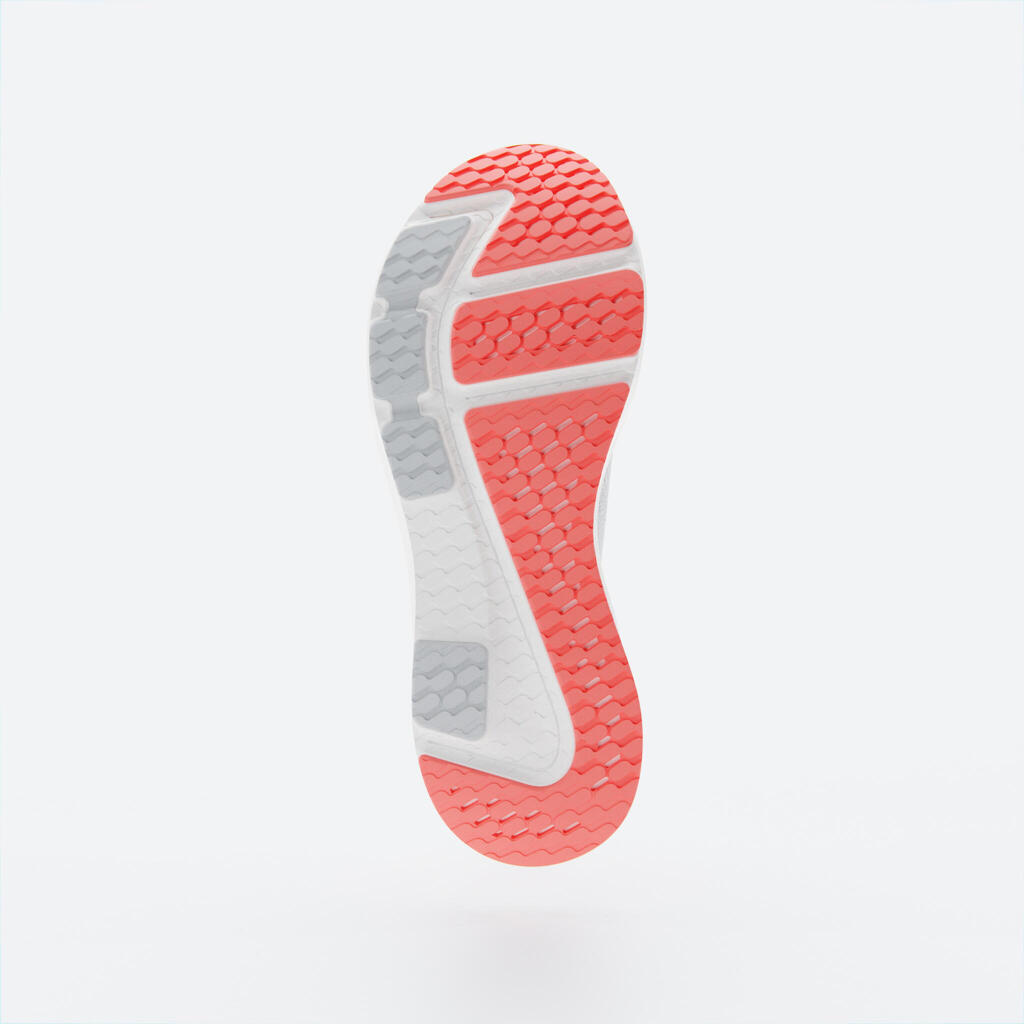 CHAUSSURE DE RUNNING FEMME KIPRUN KS 500 2  GRIS ET CORAIL