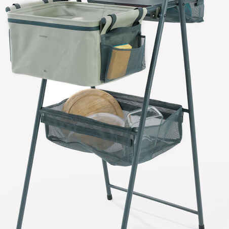 CAMPING SINK UNIT - TANK FOR GREY WATER - MULTIPLE STORAGE COMPARTMENTS