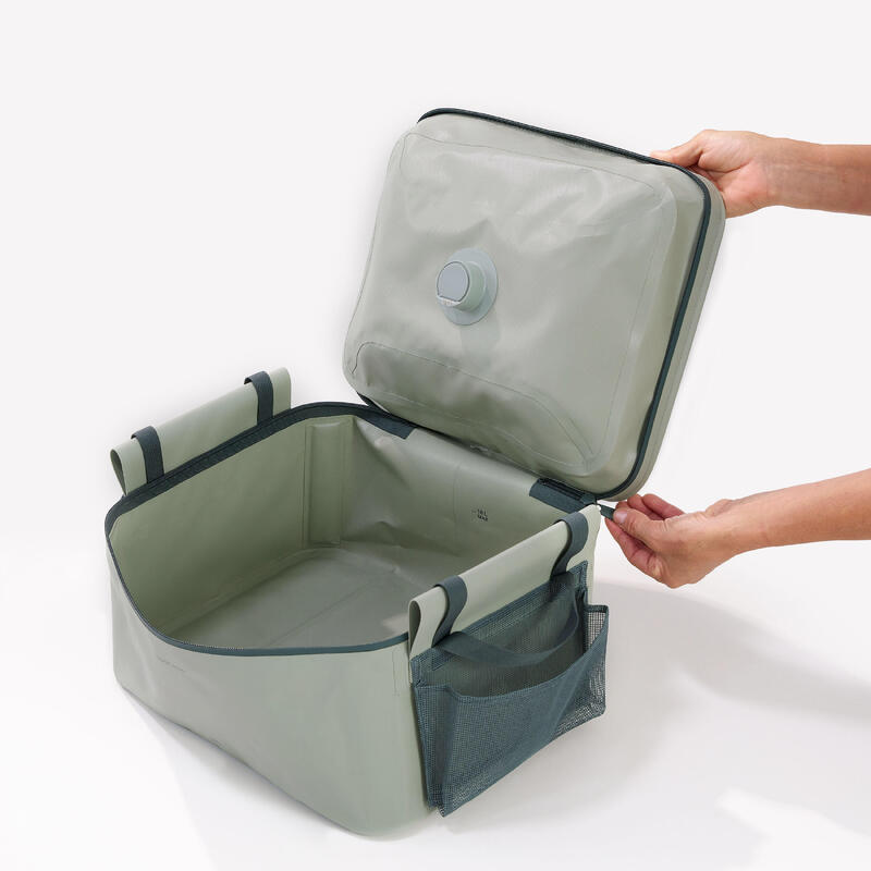 CHIUVETĂ COMPACTĂ 10L PENTRU CAMPING - REZERVOR APĂ REZIDUALĂ