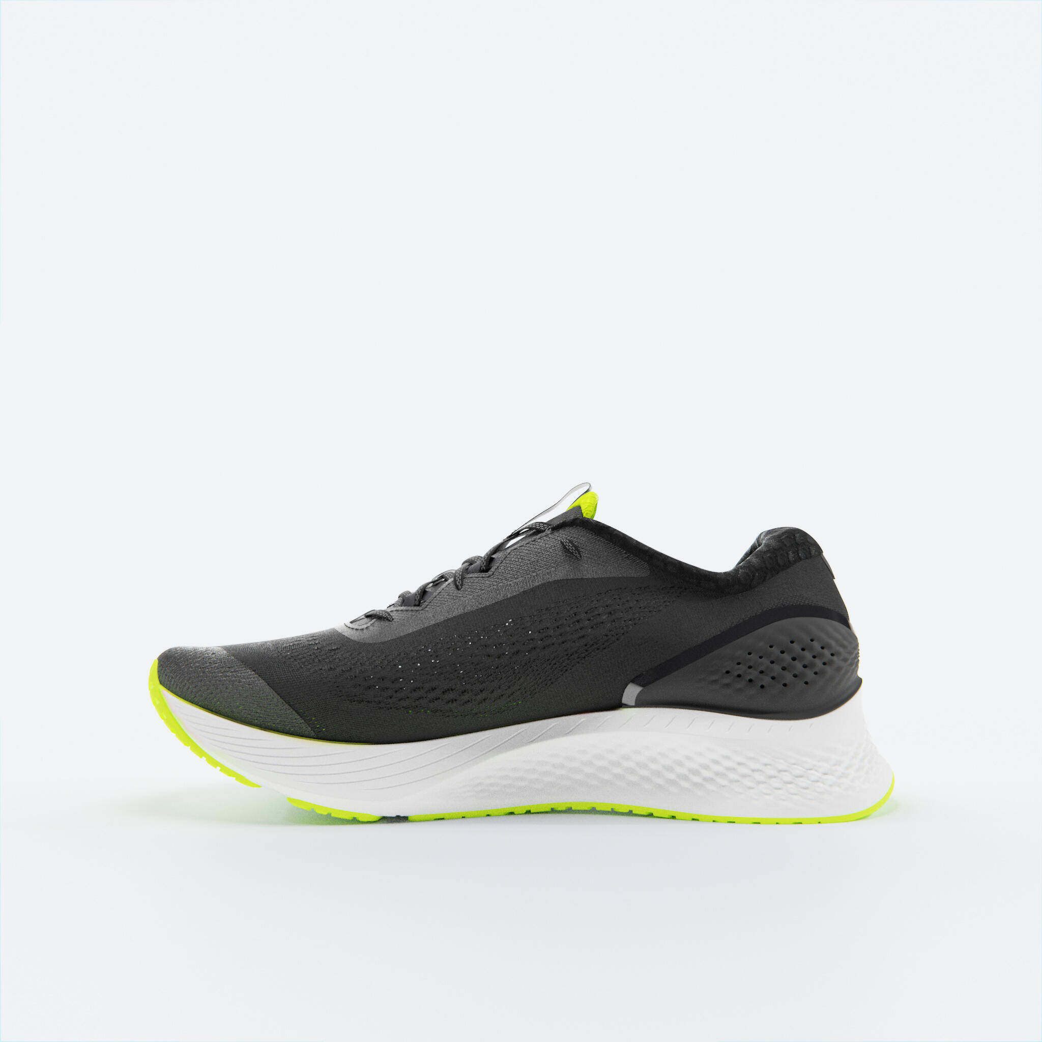 MEN'S KIPRUN KS500 2 RUNNING SHOES - BLACK/YELLOW -  4