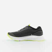 MEN'S KIPRUN KS500 2 RUNNING SHOES - BLACK/YELLOW