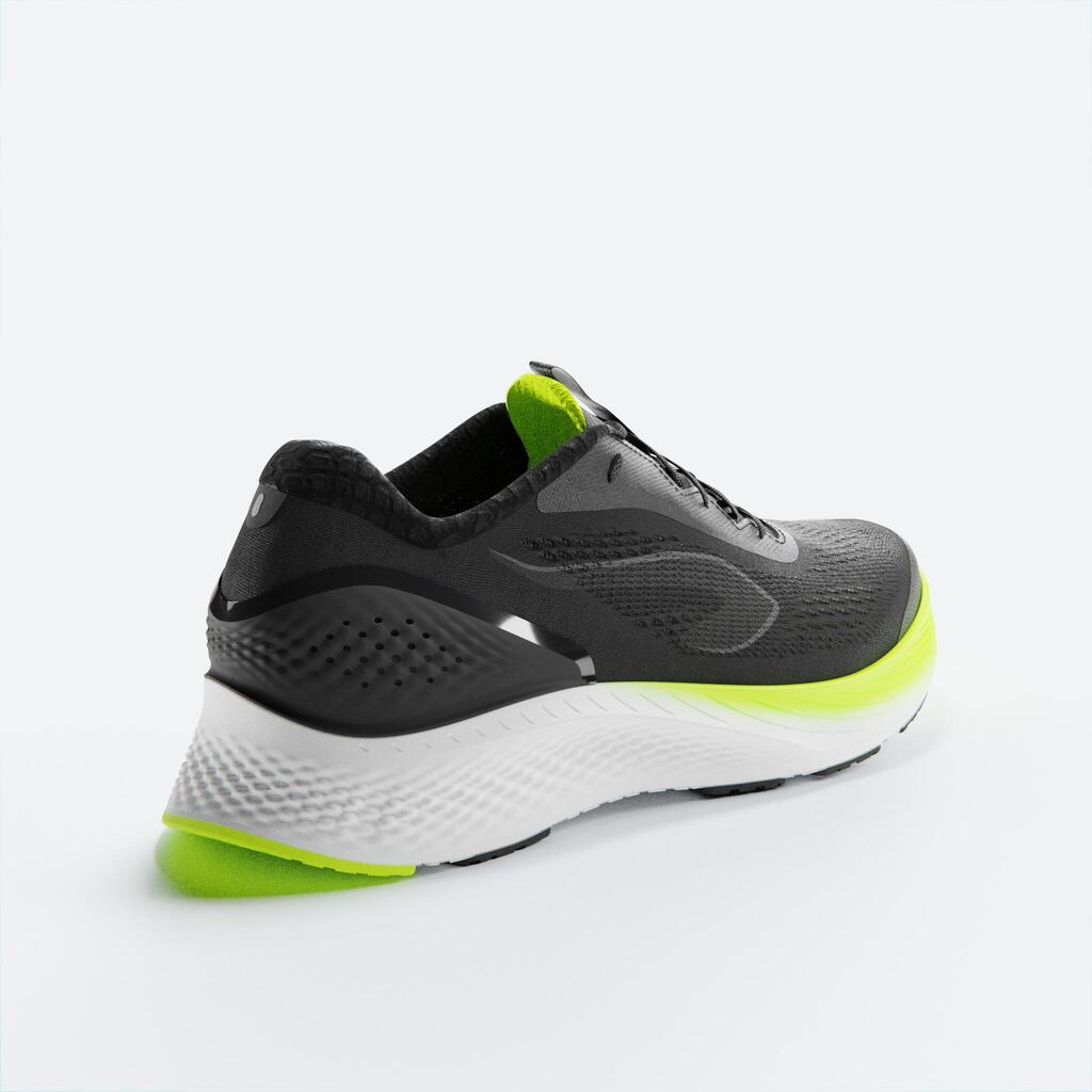 Tenis de running con mayor estabilidad para Hombre Kiprun KS500 2 negro/amarillo