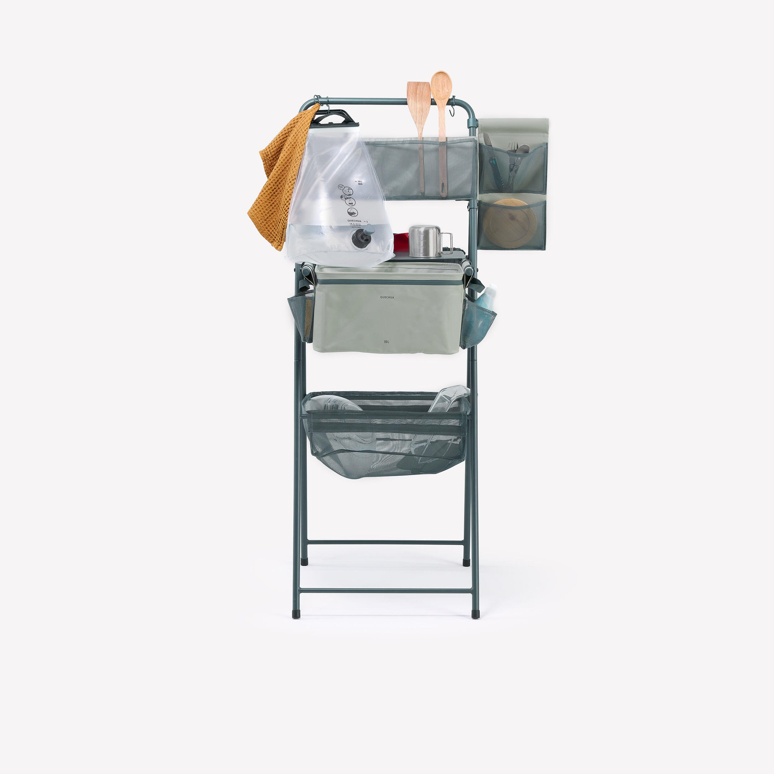 Generisch Kleines Waschbecken zur Wandmontage aus Kunststoff für Wohnwagen, Wohnmobil, Gäste-WC, Badezimmer, 40 x 20 x 11 cm, weiß, ideal für Camping, Garten, Keller, Baustelle, inkl. 75 cm Abfluss