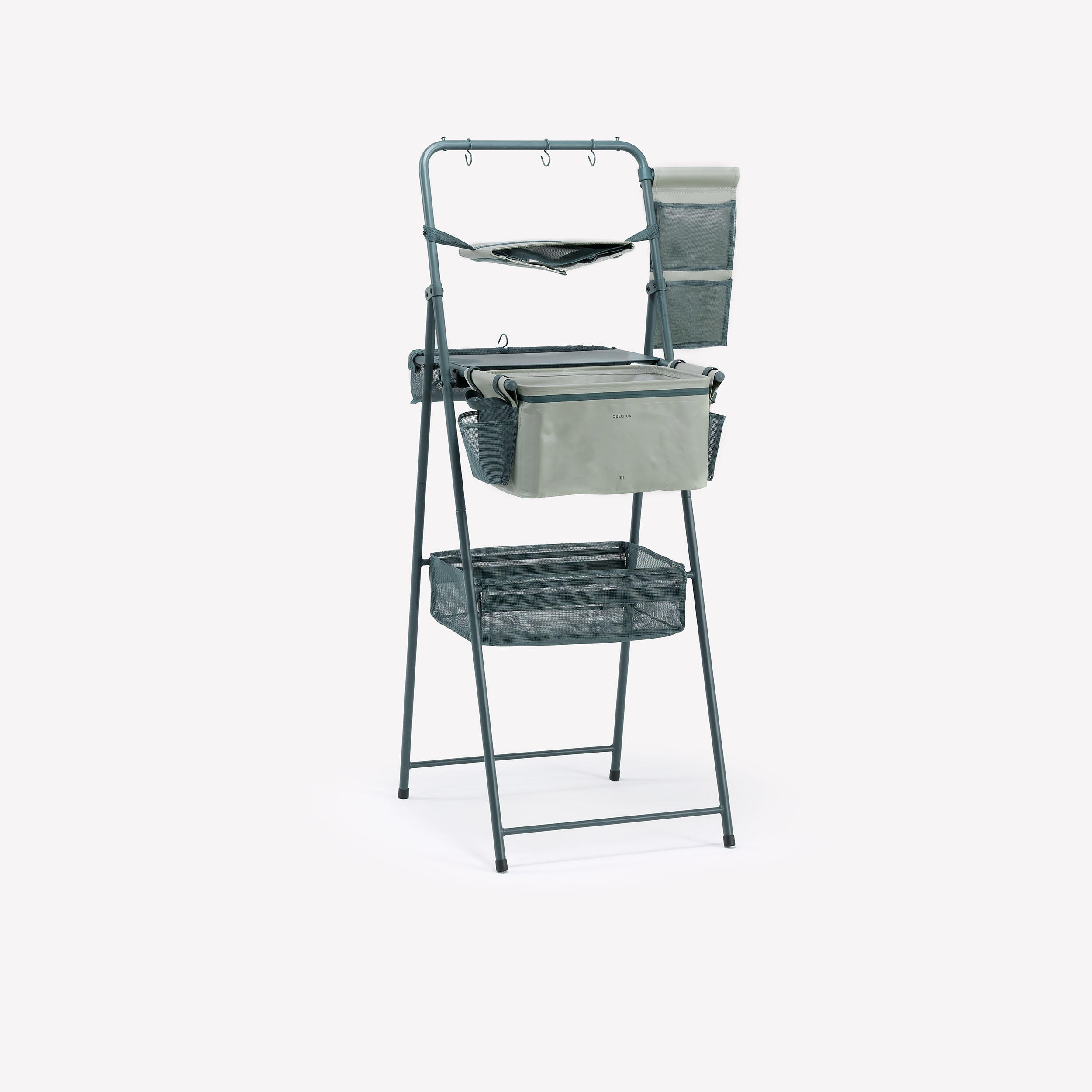 Meuble evier de camping, avec réservoir pour eaux grises et multiples rangements 8/17