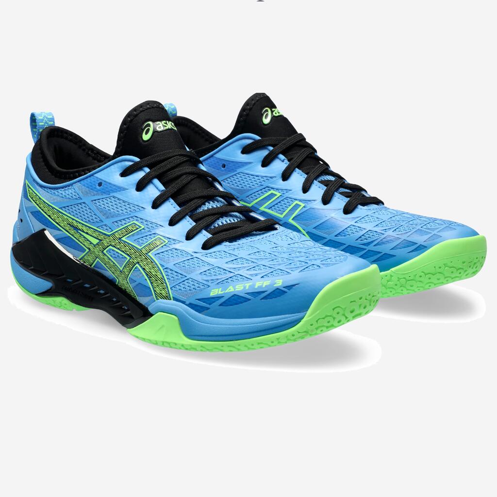 Damen/Herren Handballschuhe - ASICS Blast FF 3 Waterscape/Lime Burst