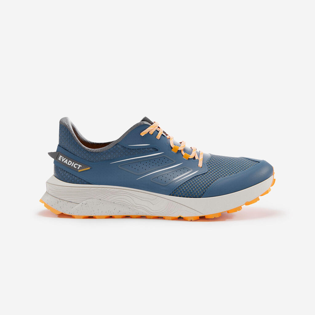 Pánska bežecká obuv Easytrail na trail modro-oranžová