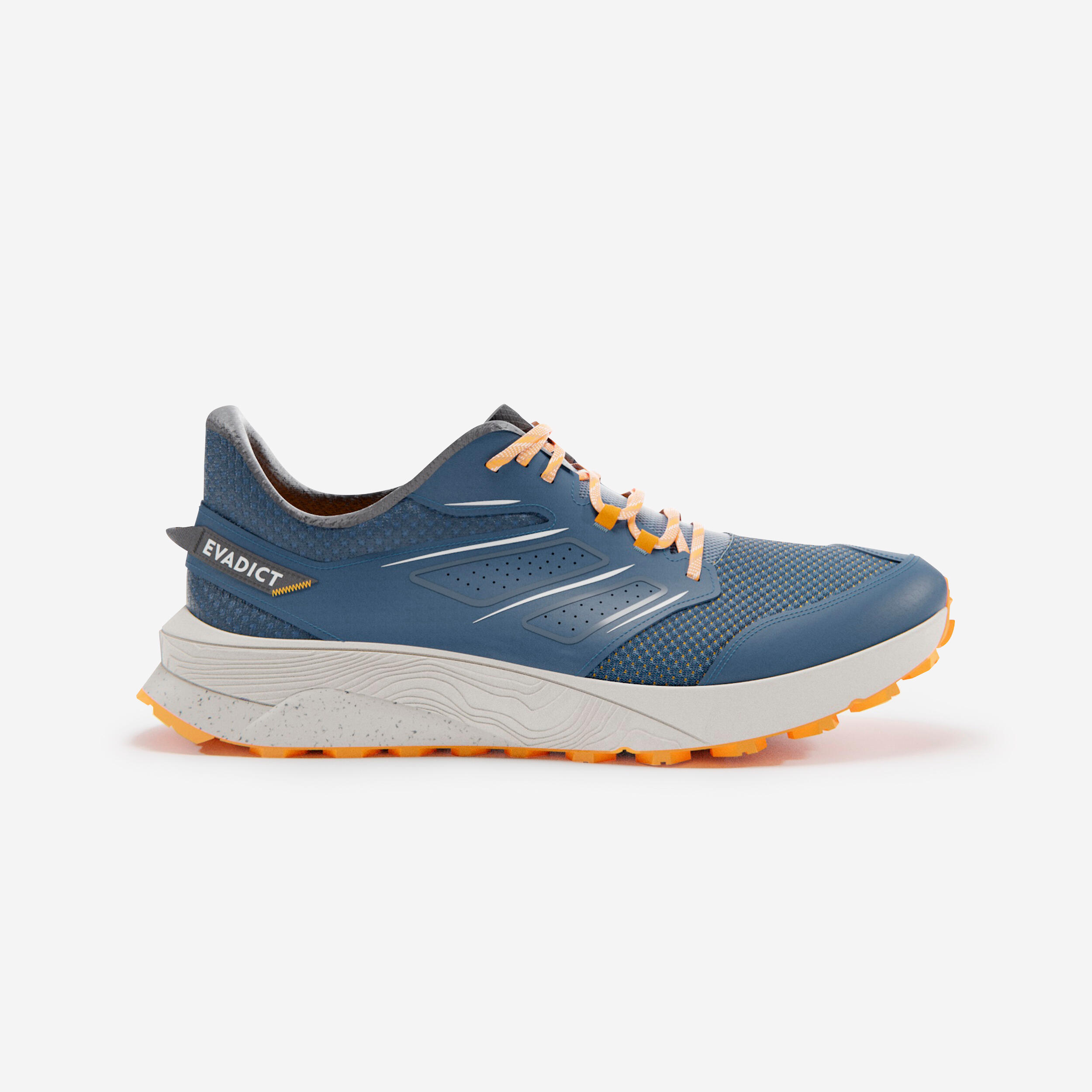 EVADICT Trailschoenen voor heren Easytrail blauw mango Decathlon