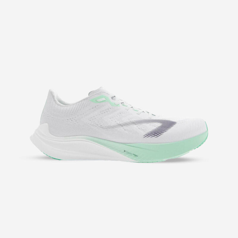 CHAUSSURE DE RUNNING FEMME KIPRUN KD900 LIGHT VERT BLANC