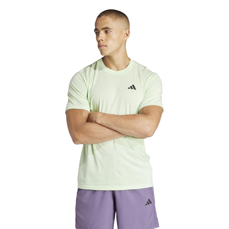 T-SHIRT DE FITNESS CARDIO ADIDAS HOMME VERT