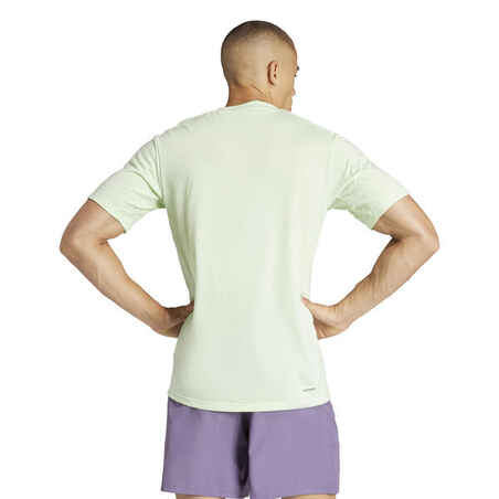 Vyriški kardiotreniruočių ir kūno rengybos marškinėliai, žali
