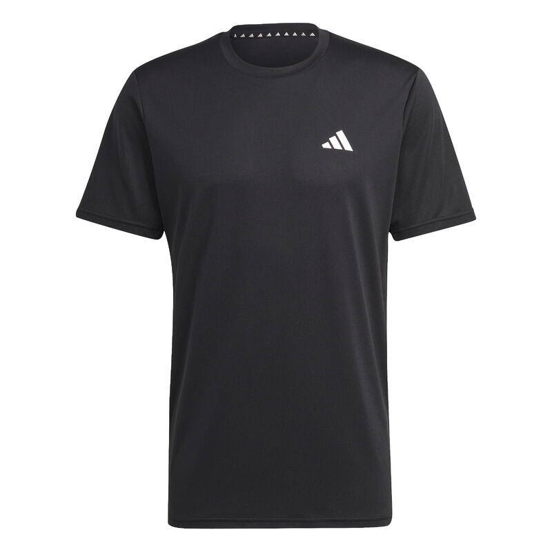 T-SHIRT DE FITNESS CARDIO ADIDAS HOMEM PRETO