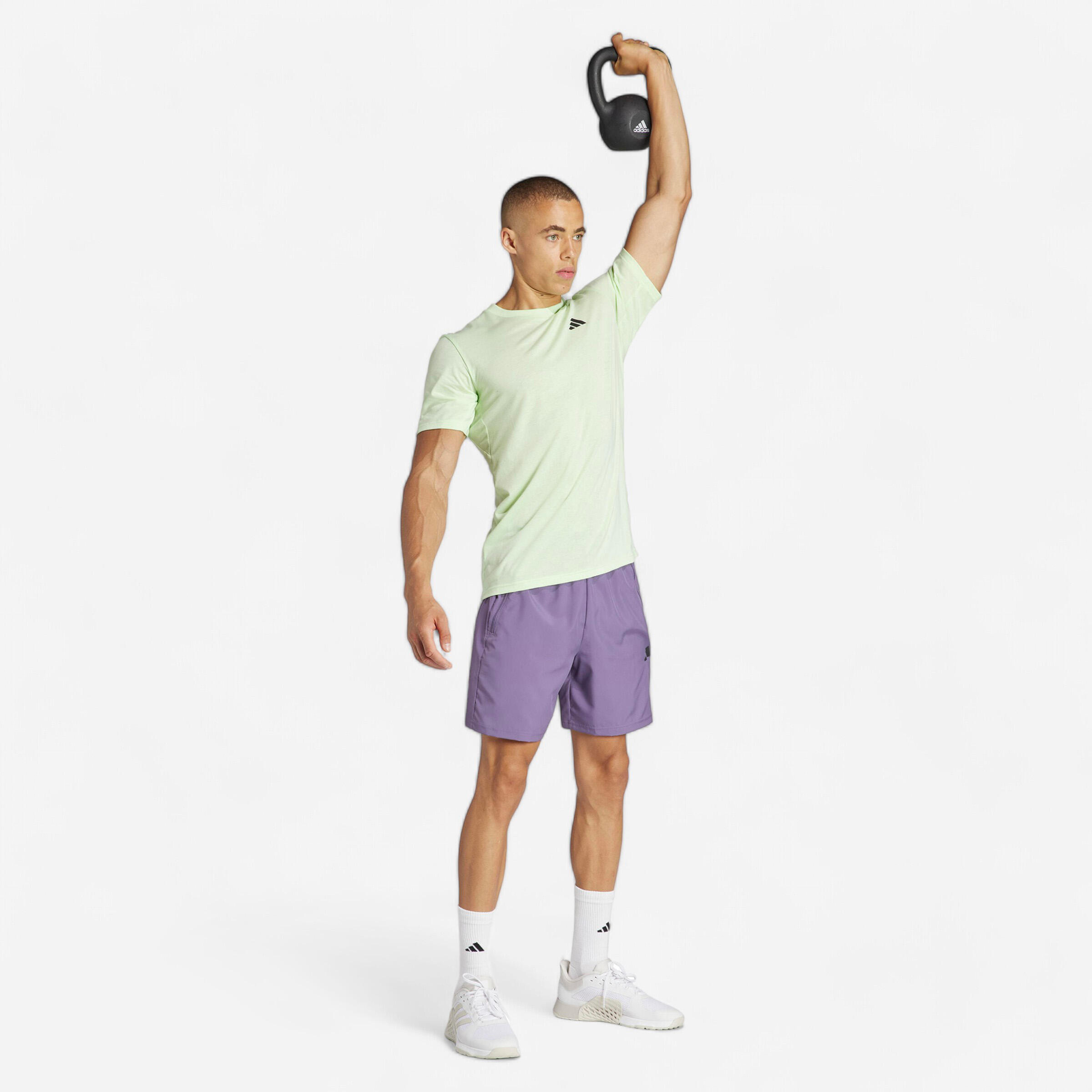 Adidas - T-shirt De Fitness Cardio Adidas Homme Vert - T-shirt Manches Courtes - Panoplies Training Adultes - - 48 Xl - Decathlon
