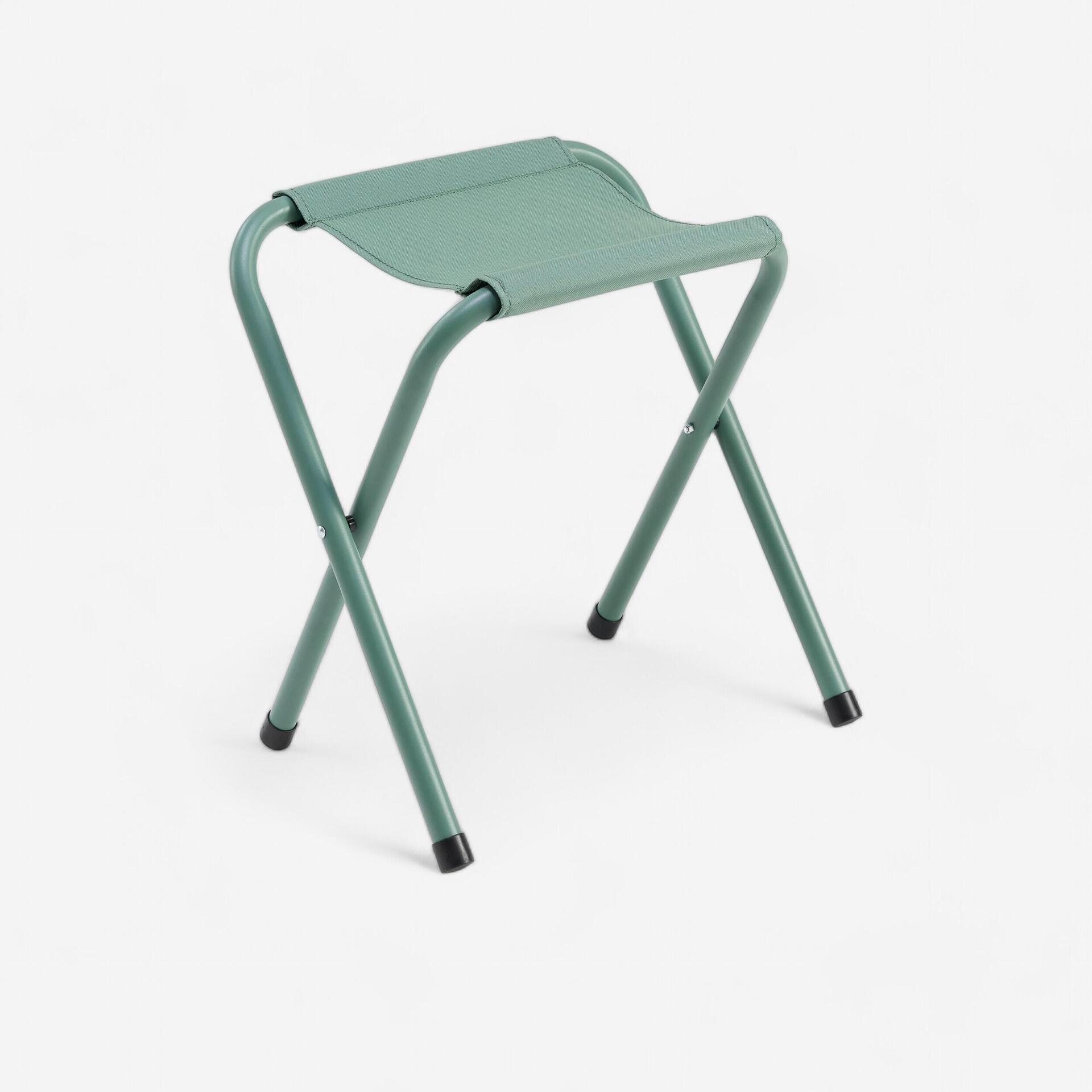 Folding camping stool green