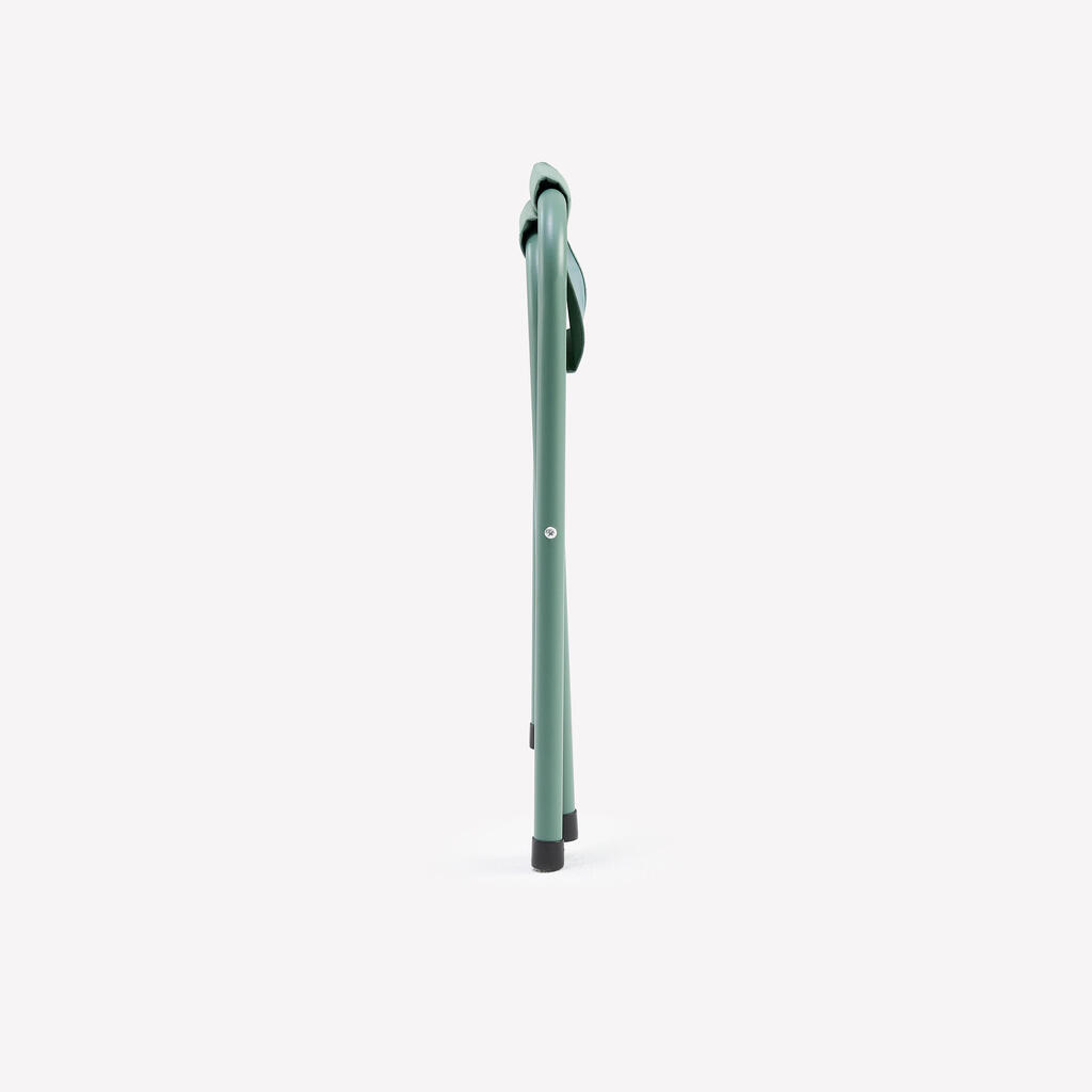 Taburete plegable de camping verde 