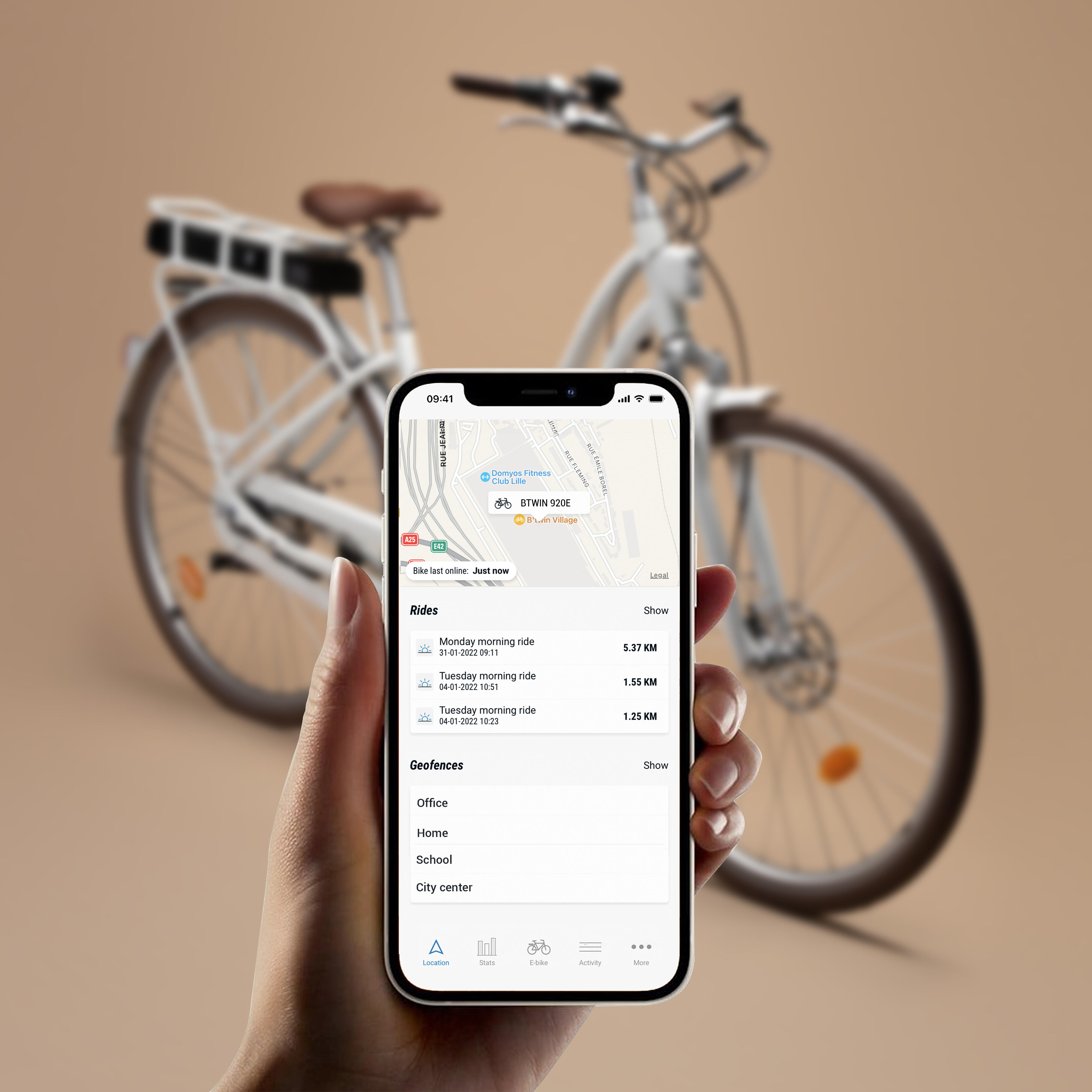 Velo app decathlon sale