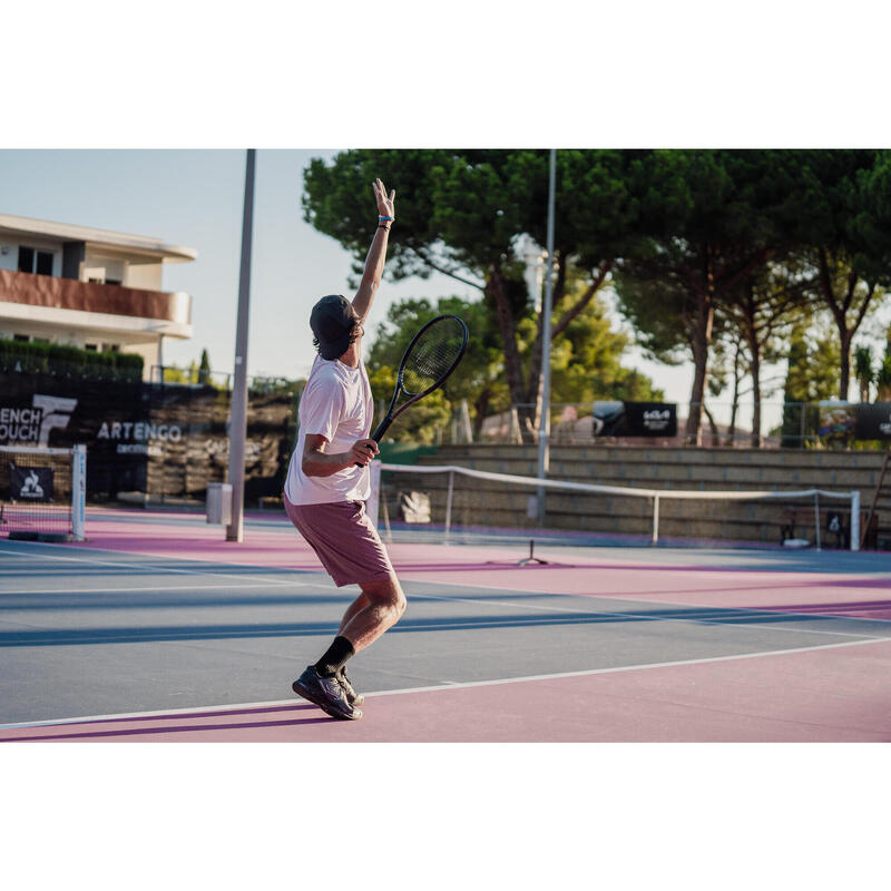Erkek Kısa Kollu Tenis Tişörtü - Mor - Dry - Gaël Monfils