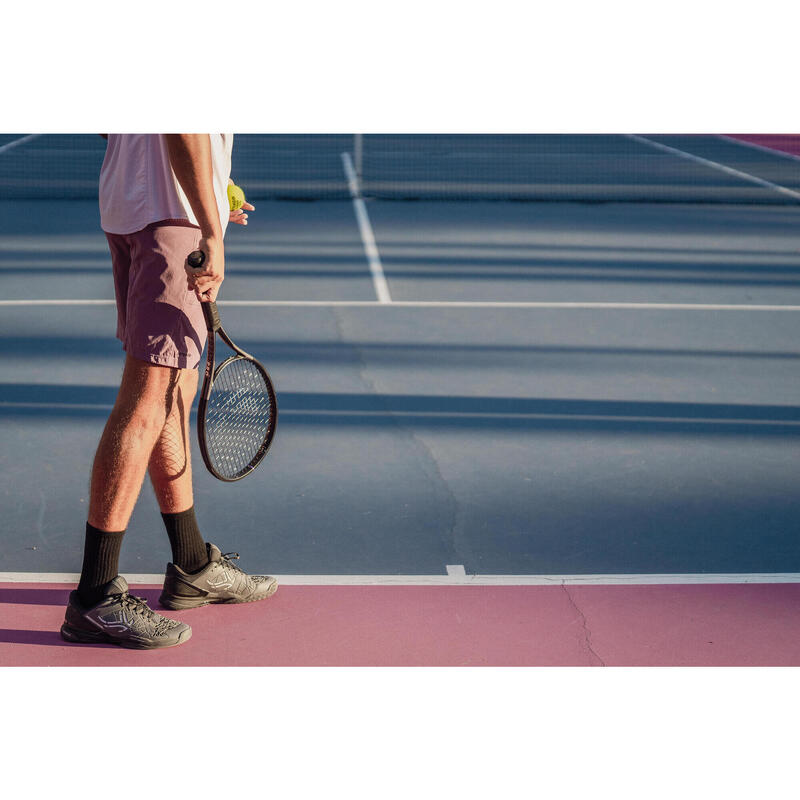 Erkek Kısa Kollu Tenis Tişörtü - Mor - Dry - Gaël Monfils