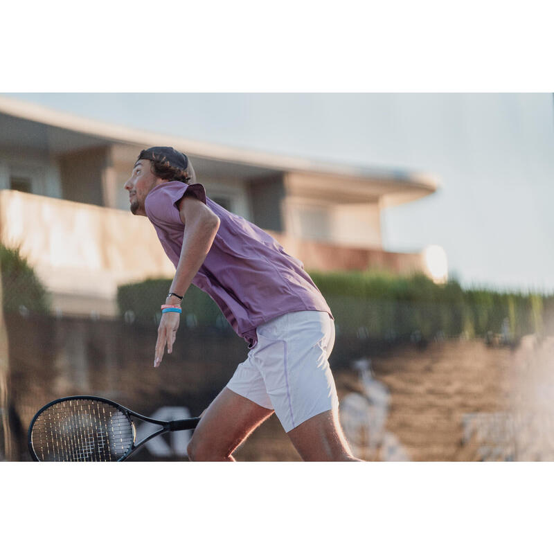 Short de tennis Homme respirant - Artengo Dry+ Violet Gaël Monfils