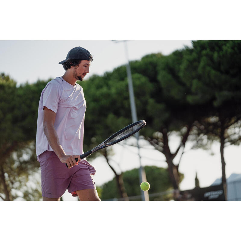 Erkek Kısa Kollu Tenis Tişörtü - Mor - Dry - Gaël Monfils
