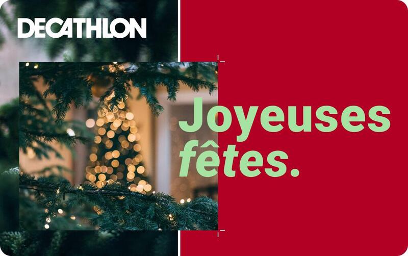 e-carte cadeau DECATHLON Joyeuses fêtes